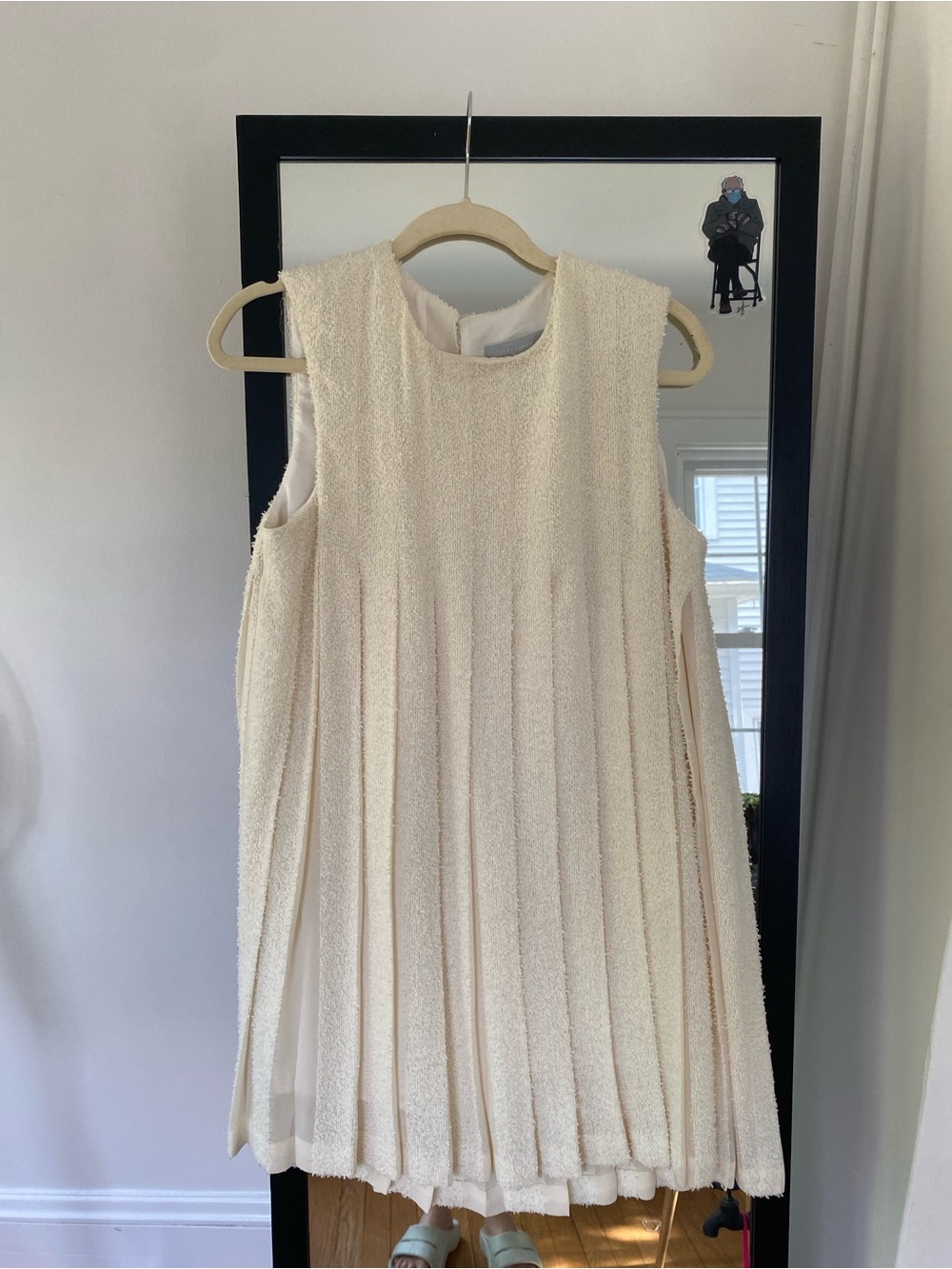 Alexander Wang Cream Pleated Mini Dress 6